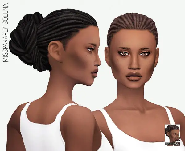 Sims 4 Hairs ~ Miss Paraply: Soluna hair