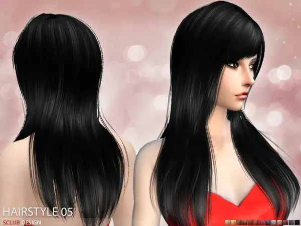 The Sims Resource: Hair N5 by S Club for Sims 4