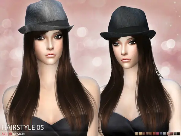 The Sims Resource: Hair N5 by S Club for Sims 4
