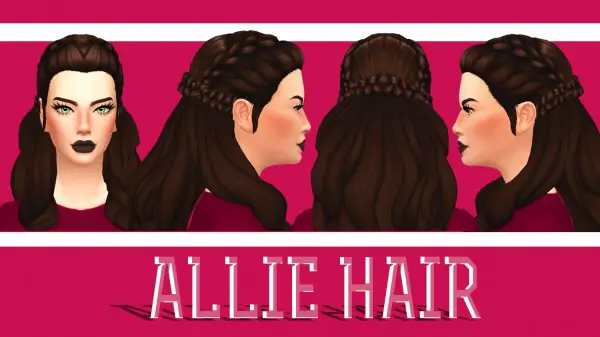 Enrique: Allie Hair for Sims 4