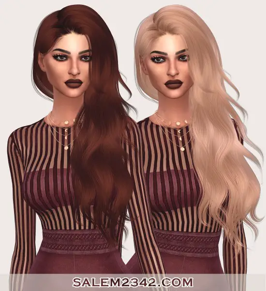 Salem2342: Anto`s Glare hair retextured for Sims 4