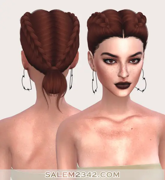 Salem2342: Nightcrawler`s Lush hair retextured for Sims 4