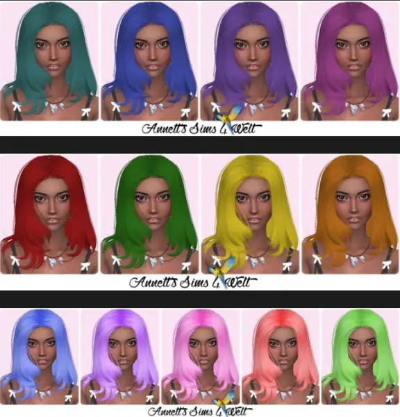 Annett`s Sims 4 Welt: Anto`s Amanda hair recolor for Sims 4