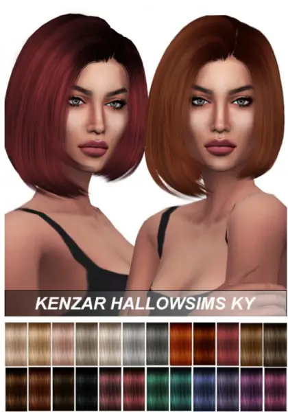 Kenzar Sims: KY Hair Retextured for Sims 4