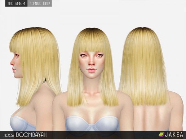 The Sims Resource: H006   Boombayah hair by Jakea Sims for Sims 4