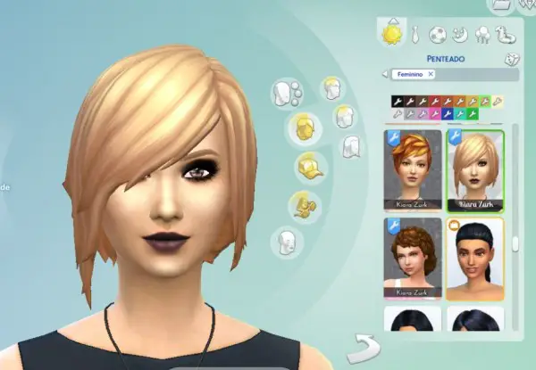 Mystufforigin: Shy Hair for Sims 4