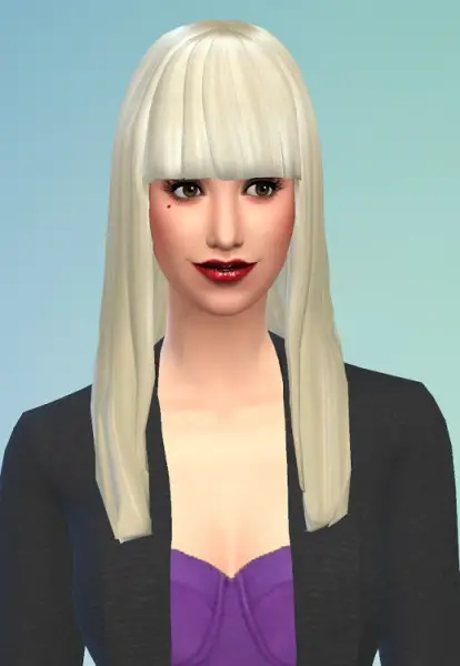 Birksches sims blog: Lady Bangs hair for Sims 4