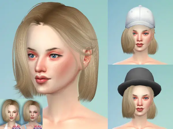 The Sims Resource: Katheryn Hair 19 Set by tsminh 3 for Sims 4