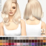 Sims 4 Hairs ~ Stargirl Sims: Nolan’s Florence Hair V2 Recolor