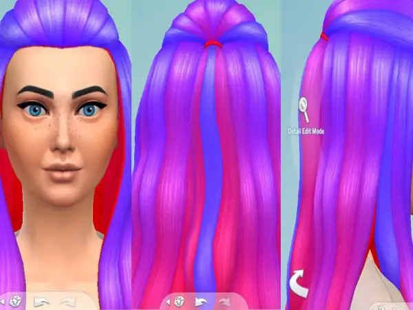 The Sims Resource: Unicorn Hair by ahay182 for Sims 4