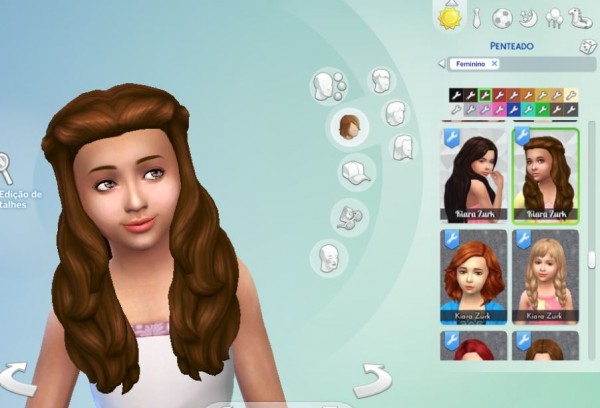 Mystufforigin: Enchanting Hair for Girls for Sims 4