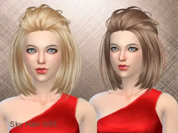 Butterflysims: Skysims 095 hair for Sims 4