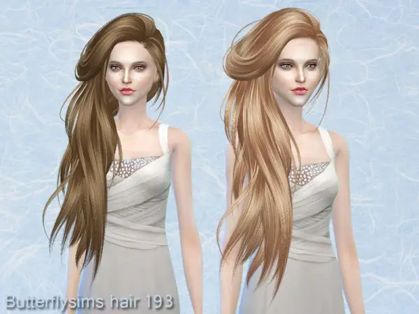 Butterflysims: Hair 193 for Sims 4