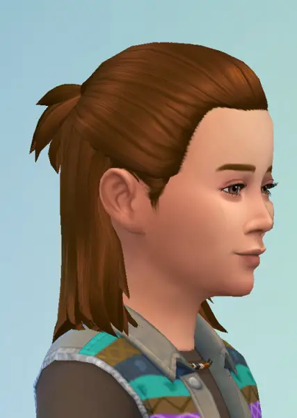 Birksches sims blog: Boys Little Tie hair for Sims 4