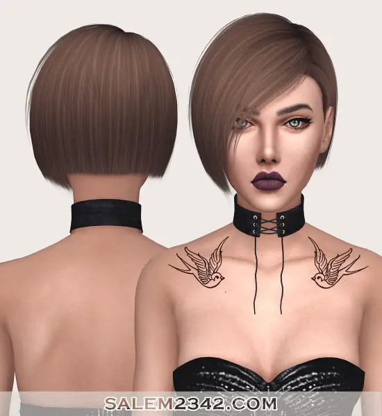 Salem2342: Nightcrawler`s Danger Hair Retextured for Sims 4