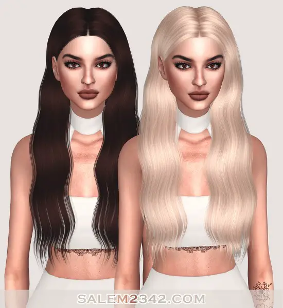 Salem2342: Ade`s Lorde hair retextured for Sims 4