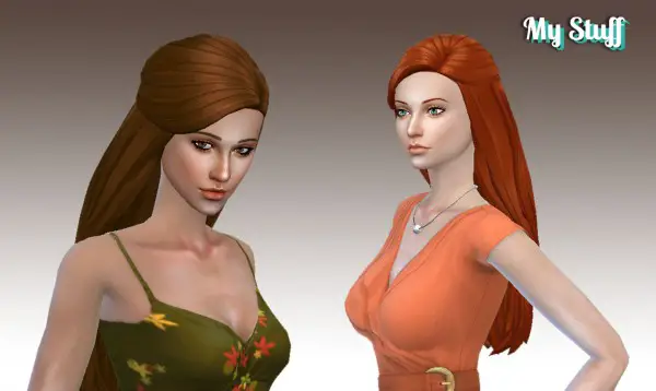 Mystufforigin: Twist hair for Sims 4