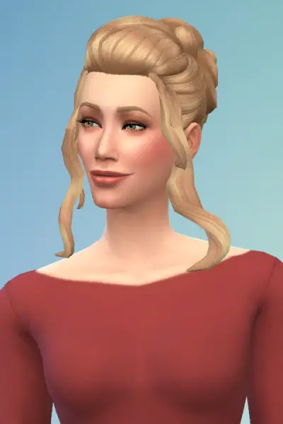 Birksches sims blog: Cate bun hair for Sims 4