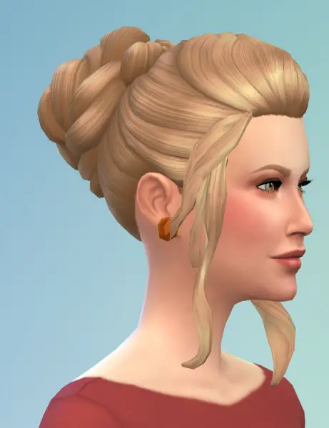 Birksches sims blog: Cate bun hair for Sims 4