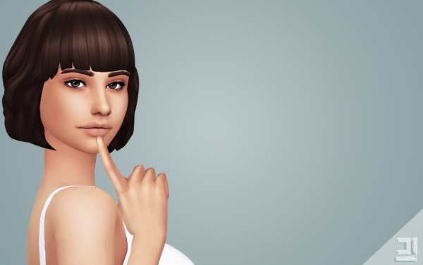 Littlecrisp: Wildly Miniature Sandwich Michelle Hair   Recolored and Retextured for Sims 4