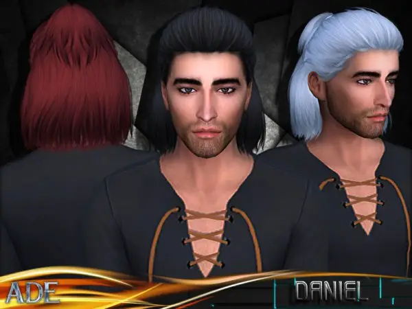 The Sims Resource: Daniel hair by Ade Darma for Sims 4
