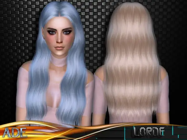 The Sims Resource: Lorde hair by Ade Darma for Sims 4