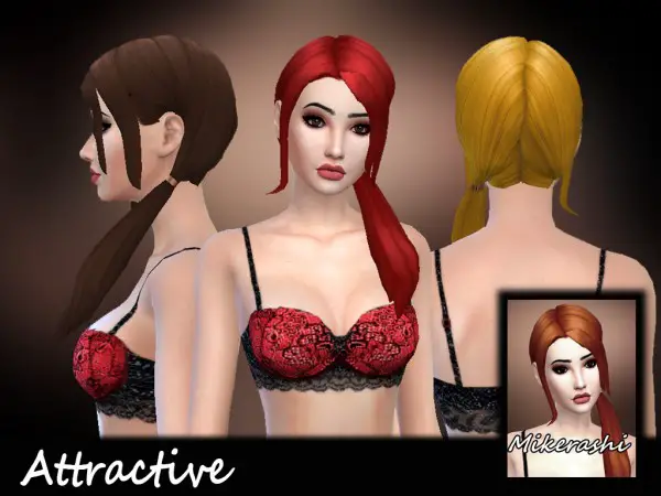 Mikerashi: Attractive Hair for Sims 4
