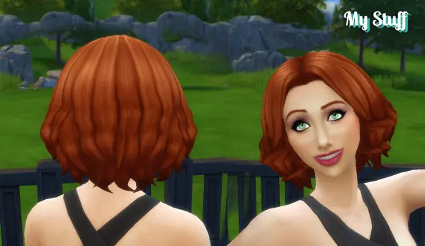 Mystufforigin: Aurora hair for Sims 4
