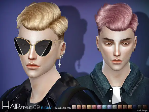 The Sims Resource: Hair N9 by S Club for Sims 4
