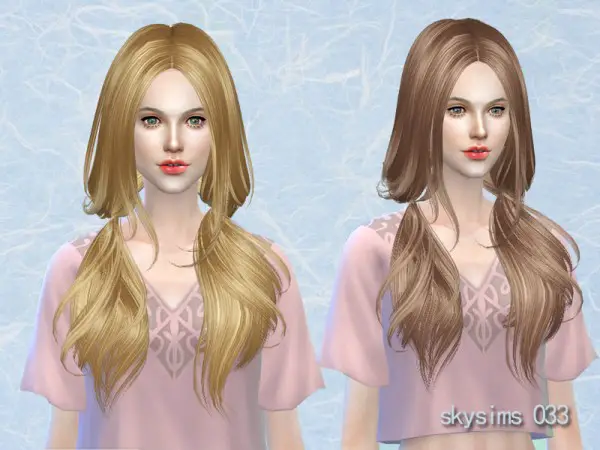 Butterflysims: Skysims 033 hair for Sims 4