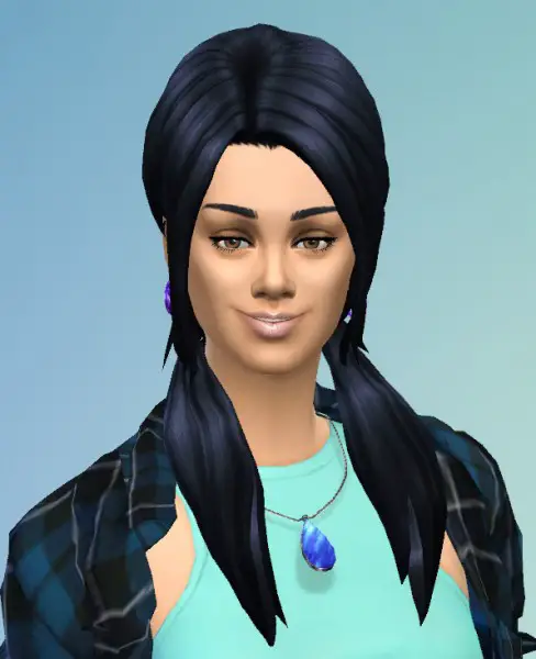 Birksches sims blog: Smooth Long Pics hair for Sims 4