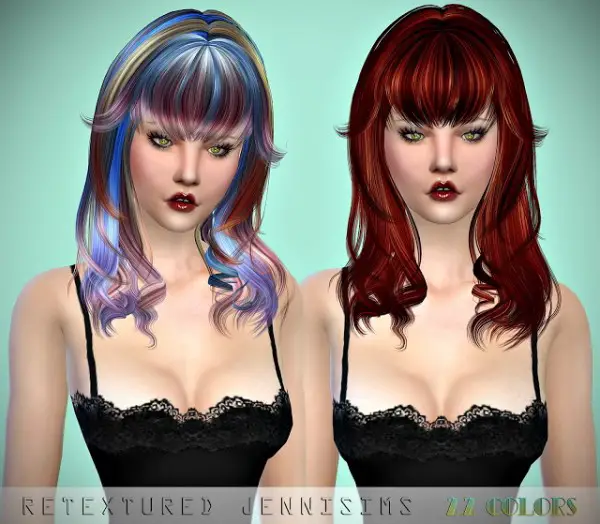 Jenni Sims: Newsea`s Vanna and FoanaDiTrevi Hairs retextured for Sims 4
