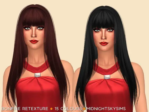 Simsworkshop: Bonfire Natural hair retextured for Sims 4