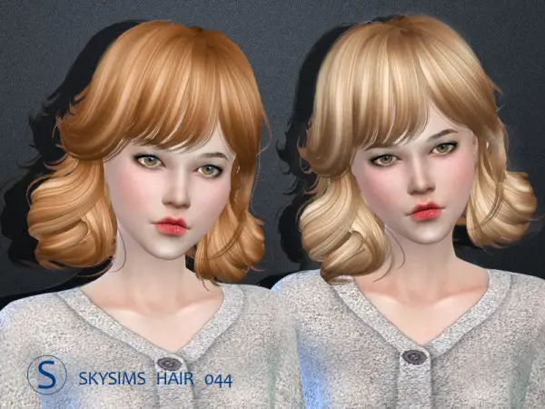 Butterflysims: Skysims 044 hair for Sims 4