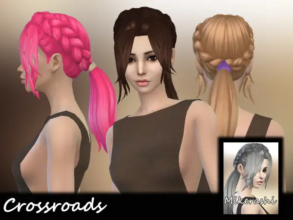 Mikerashi: Crossroads Hair for Sims 4