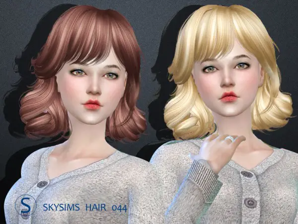 Butterflysims: Skysims 044 hair for Sims 4