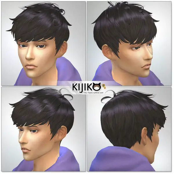 Kijiko Sims: Hair inspired by Osomatsu for Sims 4