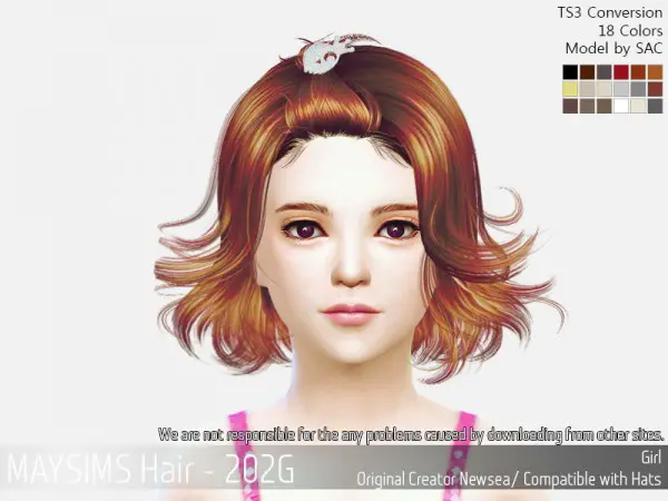 MAY Sims: May 202G hair retextured for Sims 4