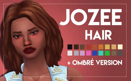 Weepingsimmer: Jozee Hair for Sims 4