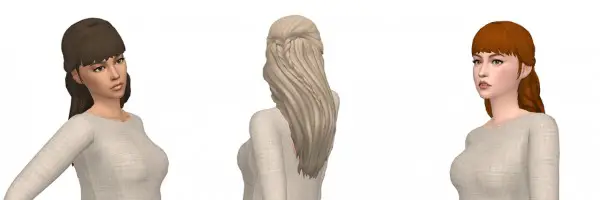 Deelitefulsimmer: Moon craters seven hair recolored for Sims 4