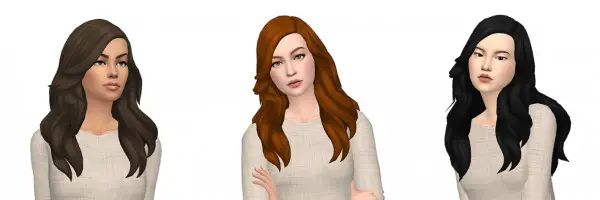 Deelitefulsimmer: Margen hair recolored for Sims 4