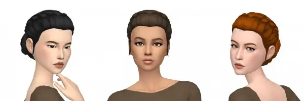 Deelitefulsimmer: Willa bun recolored for Sims 4