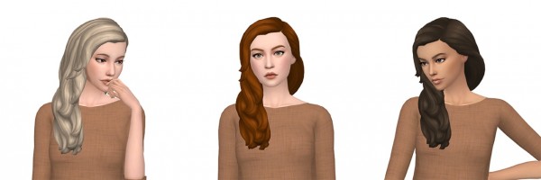 Deelitefulsimmer: Maria hair recolored for Sims 4