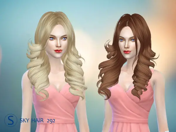 Butterflysims: Hair 292 by Skysims for Sims 4