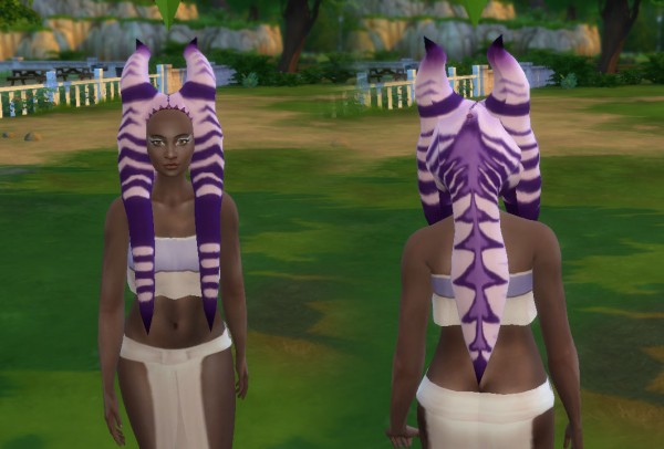 Mystufforigin: Togruta Hair Conversted for Sims 4