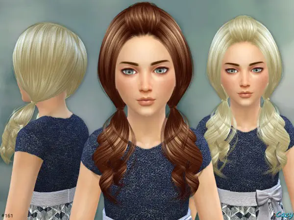 The Sims Resource: Ellie Hair   Set by Cazy for Sims 4