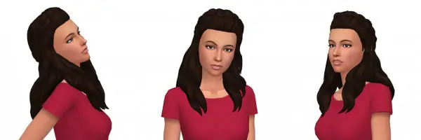 Deelitefulsimmer: Phaedra Hair recolored for Sims 4
