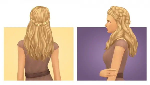 Simsworkshop: Phaedra Hair retextured by Simple Simmer for Sims 4