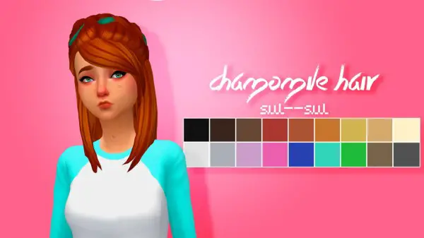 Sul Sul: Chamomile Hair for Sims 4