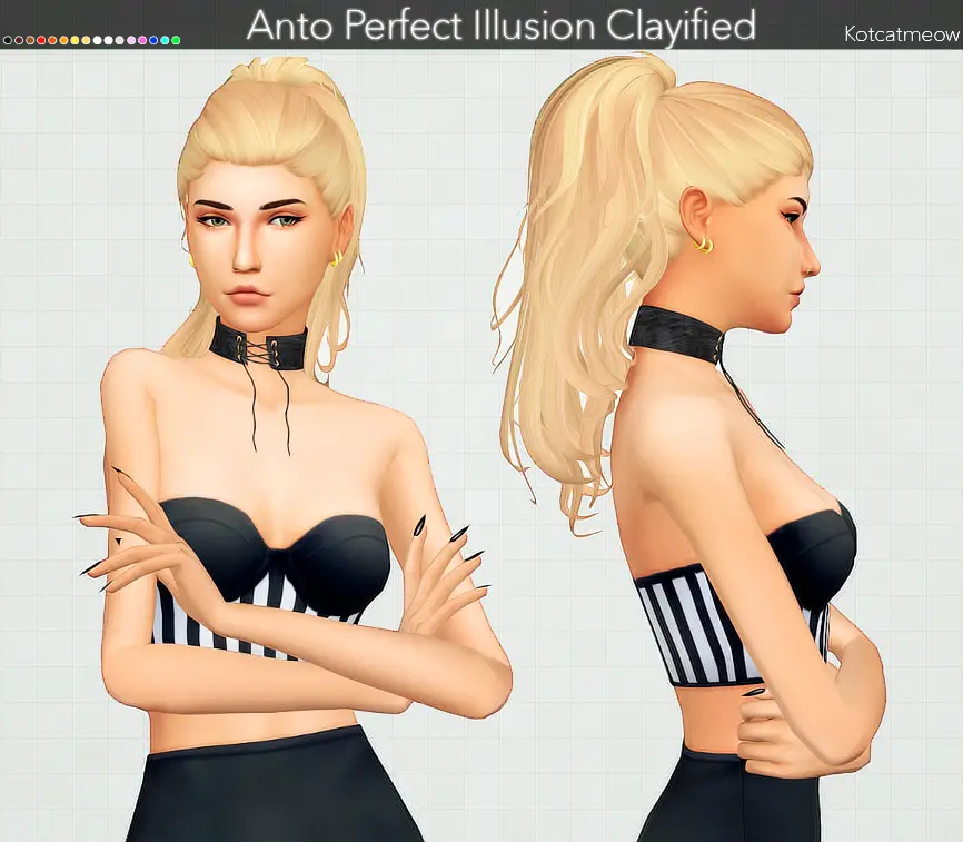 Sims 4 Hairs ~ Kot Cat: Anto`s Perfect Ilusion